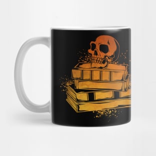 Skulls on books - Dark Academia Mug